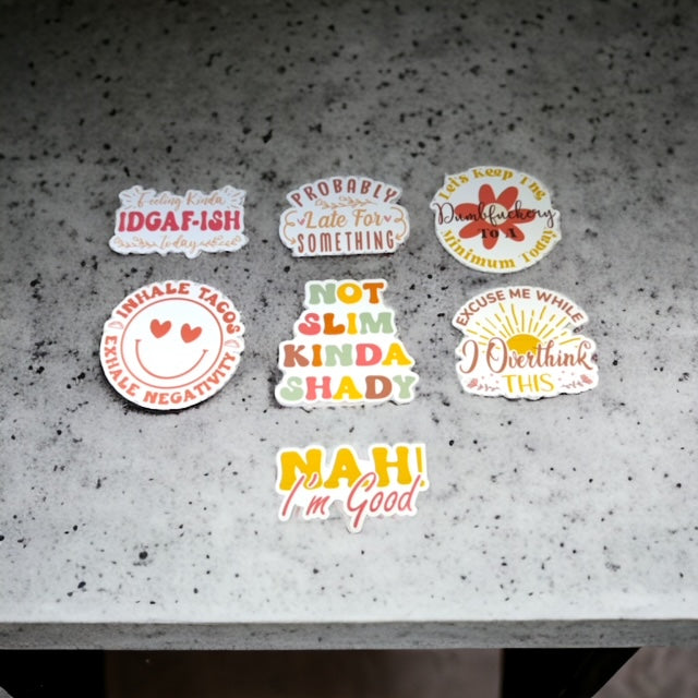 BOHO Sarcastic Sticker Set