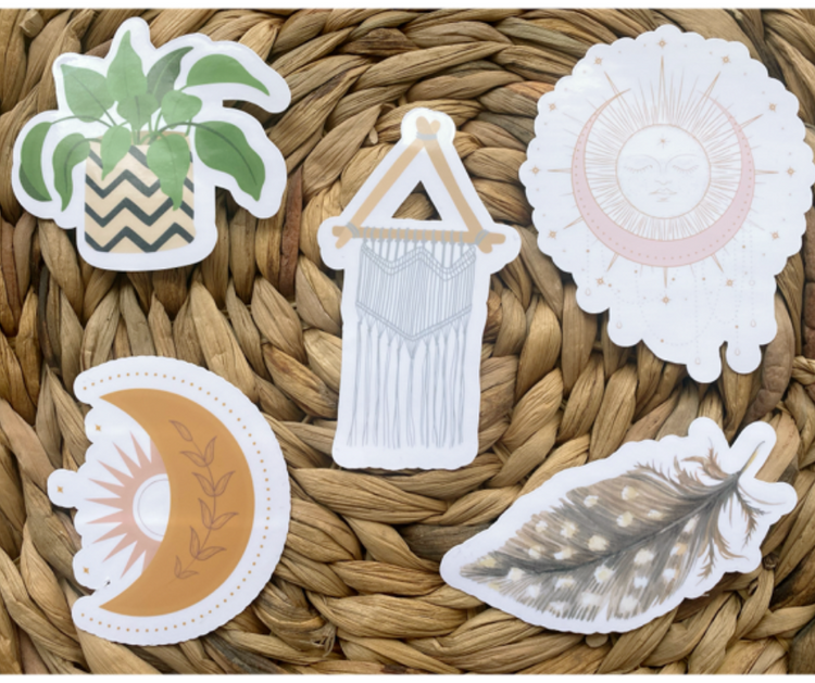 Boho Sticker Set