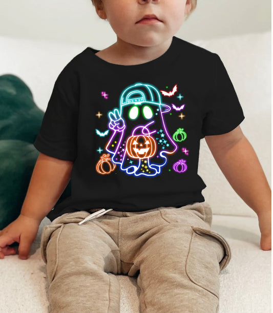 Toddler Neon Ghost Tee