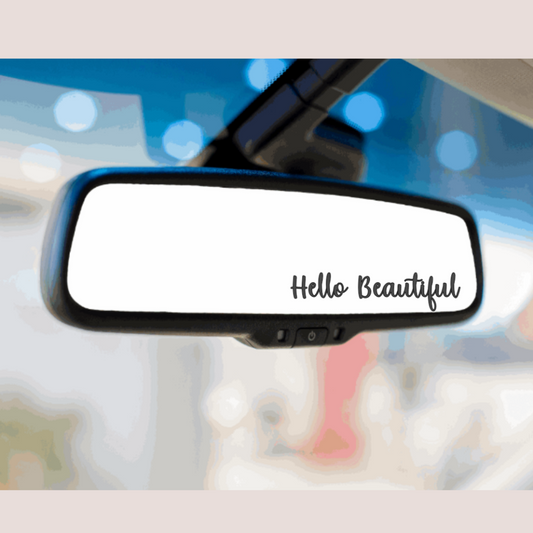 Rearview Mirror Decal